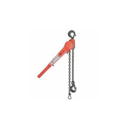 Puller Lever Chain Hoist, Less Chain Manual, Series 640, 6 Ton, 96 Lb Pull To Lift, 2114 In